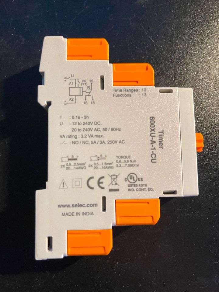 Selec Multifunktionszeitrelais Timer 600XU-A-1-CU in Walzbachtal