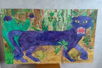 Bild mit einem Panther( Acrylfarbe) Nordrhein-Westfalen - Menden Vorschau