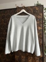 YAYA Feinstrick Pullover V-Ausschnitt L hellblau grau meliert Bayern - Langenbach Vorschau