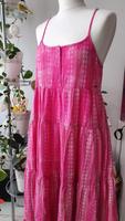 Pepe Jeans Maxikleid Sommerkleid pink Blumen Batik Pankow - Weissensee Vorschau