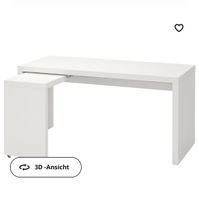 ♥ Ikea Malm Schreibtisch weiß mit Ausziehplatte ♥ Rheinland-Pfalz - Gerolstein Vorschau