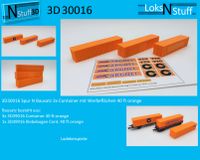 3D30016 Spur N Bausatz 3x Container Werbeflächen 40ft orange Hessen - Eschwege Vorschau