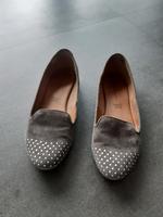 Loafer/Ballerinas flach, Leder, grau - Gr. 39 Bayern - Wasserlosen Vorschau
