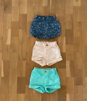 Shorts H&M Next rosa/türkis-grün / blau Sterne Gr. 68 /je 3 Euro Hessen - Witzenhausen Vorschau