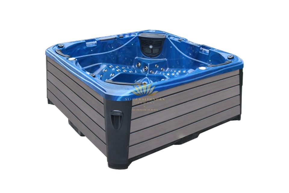 Outdoor Whirlpool Gartenpool HOT TUB FACHHANDEL 93 Düsen LED in Johanngeorgenstadt