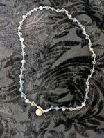 Halskette mit Glasschliffperlen und Süßwasserperle Handmade Bayern - Haimhausen Vorschau