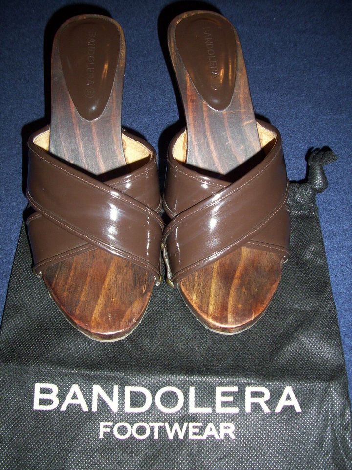 Damenschuhe BANDOLERA Holzpantolette - Größe 39 - neuwertig in Lehrte