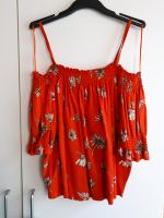 Clockhouse Shirt Top rot orange Gr.L mit Blumendruck Neu Hessen - Wiesbaden Vorschau