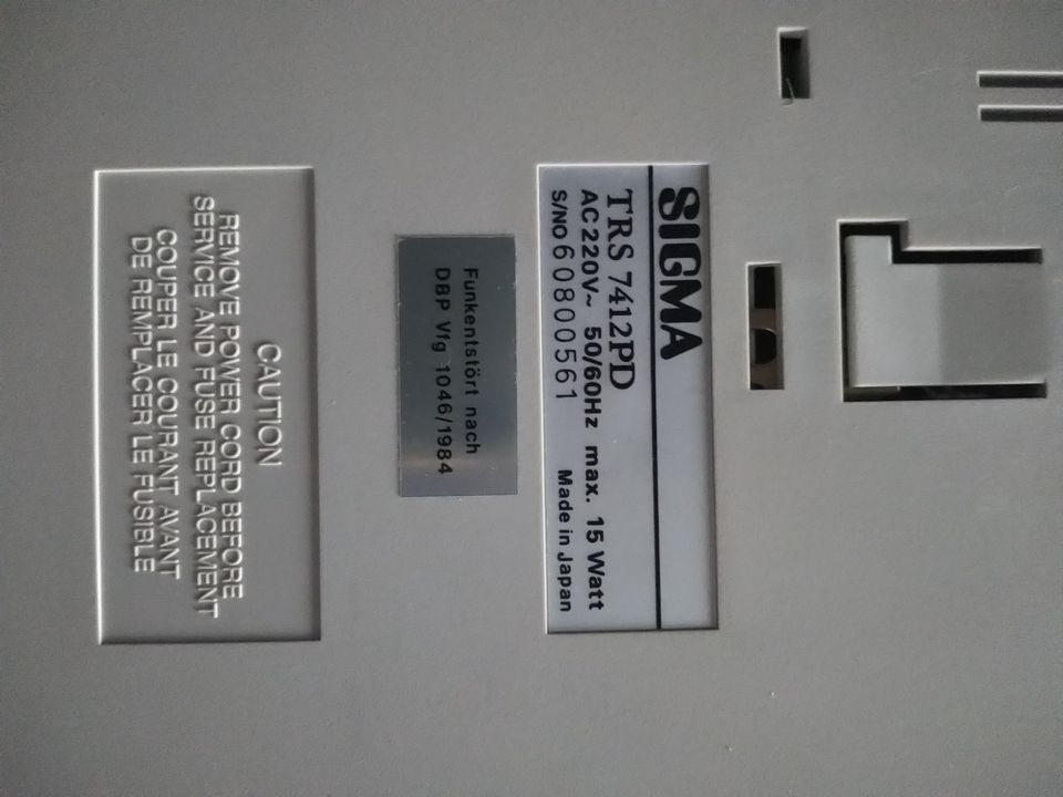 Tischrechner SIGMA TRS 7412PD gebraucht in Berlin
