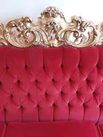 Sofa Barock Blatt-Vergoldet roter Samt/Dreisitzer/Made in Italy Baden-Württemberg - Ehingen (Donau) Vorschau