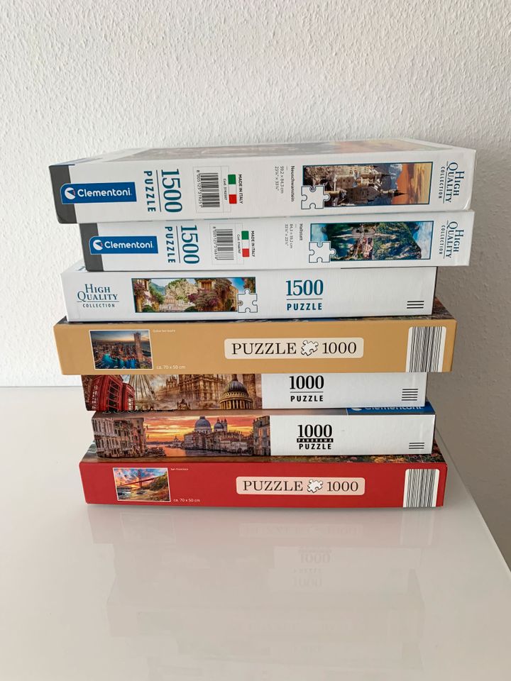 Mehrere Puzzle 1000 und 1500 in Singen