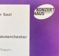 Ticket Kurzkonzert 23.05. Konzerthaus 8ZEHN30 Eroica Mallwitz Friedrichshain-Kreuzberg - Friedrichshain Vorschau