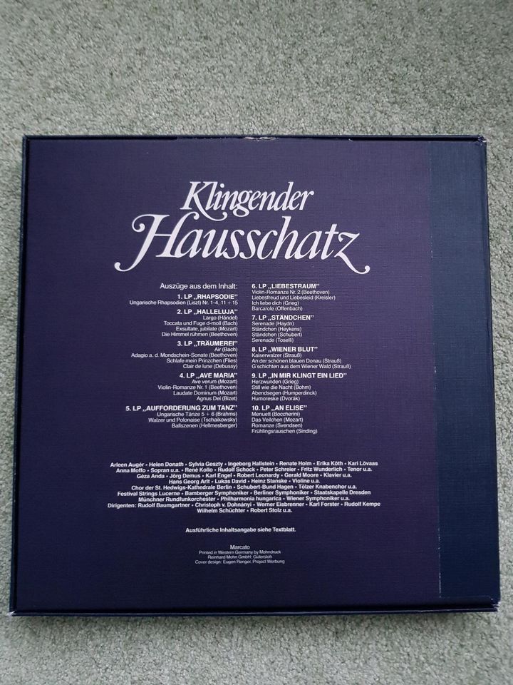 Klassik LP Klingender Hausschatz unvergänglicher Melodien in Niesky