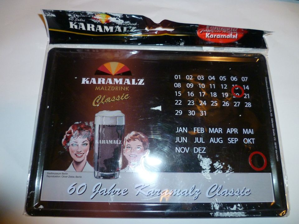 karamalz blechschild kalender in Würzburg