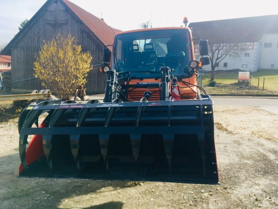 Greifschaufel Kommunalfahrzeuge Grüngutschaufel MB UNIMOG in Allmendingen