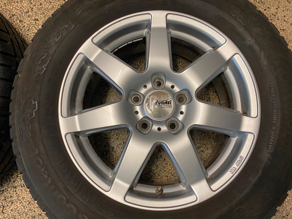 16 Zoll VW Tiguan Audi Skoda Seat 6,5Jx16 ET45 5x112 215/65 Winte in Klein-Winternheim