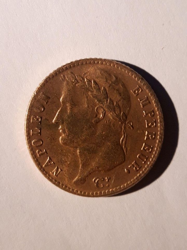Goldmünze 20 Francs Napoleon 1809 A in Oberndorf am Neckar
