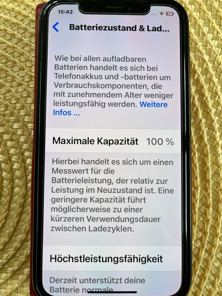 IPHONE X Silber guter Zustand Akku 100% in Bargteheide