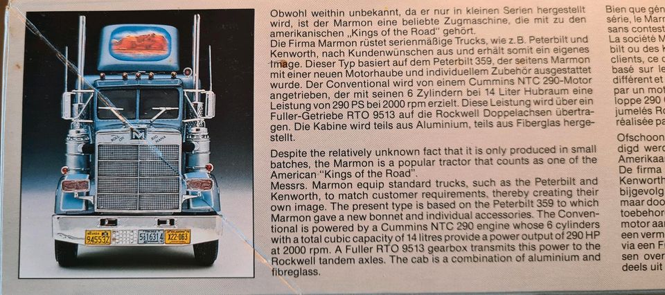 Revell Modelb:25 Truck Marmon Conventional Bausatz , neu, Rarität in Weilburg
