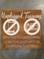 Unplugged Hochzeit Hinweisschild Bayern - Lindau Vorschau
