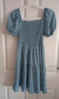 Kleid Country Style Gr 36 Shein Blümchen Puffärmel blau weiß Hessen - Sinntal Vorschau