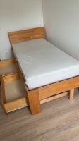 Hochwertiges Holzbett mit zwei Bettkästen und Matratze München - Maxvorstadt Vorschau