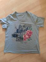 Graues T-Shirt mit Aufdruck New York - Gr. L Niedersachsen - Königslutter am Elm Vorschau