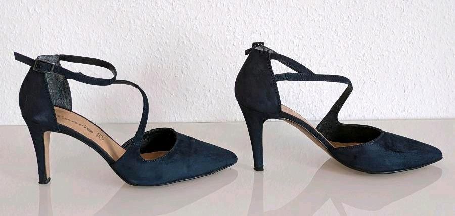 Tamaris Pumps High Heels 39 marineblau mit OVP in Lohne (Oldenburg)