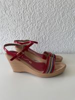 UNISA Wedges Keilsandalen Sandalen rot bunt Leder 40 Plateau Rheinland-Pfalz - Vallendar Vorschau