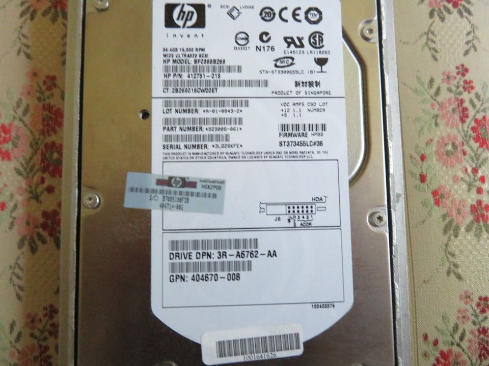 BF0368B269 HPE 36.4 GB ULTRA320 SCSI 15K RPM in Hamburg