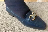 Damen-Schuhe Bally, Gr 38, blaues Leder, neu Freiburg im Breisgau - Au  Vorschau