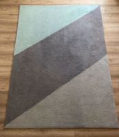 Teppich 140x200cm modern minimalistisch grau mint top Zustand Essen - Essen-Ruhrhalbinsel Vorschau