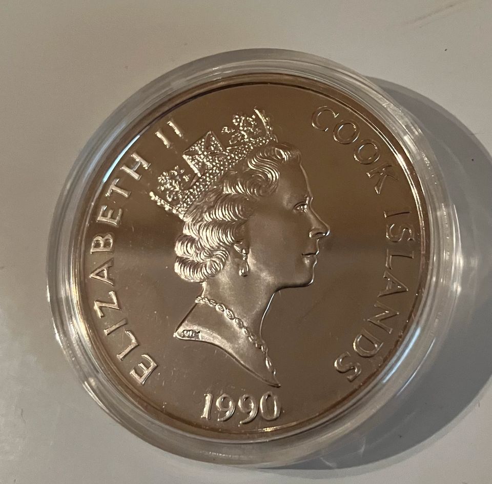 Cook Islands 50 Dollars / CID (Cook Islands Dollars) Silber 1990 in Bad Vilbel