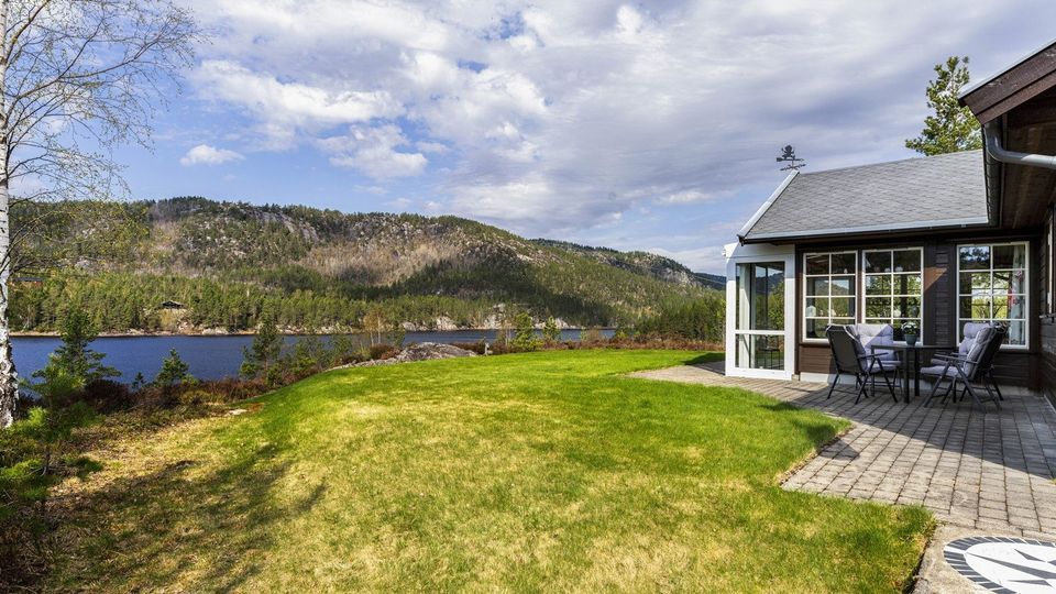 Ferienhaus in der äußersten Reihe mit Blick auf den Fjord in Hamburg