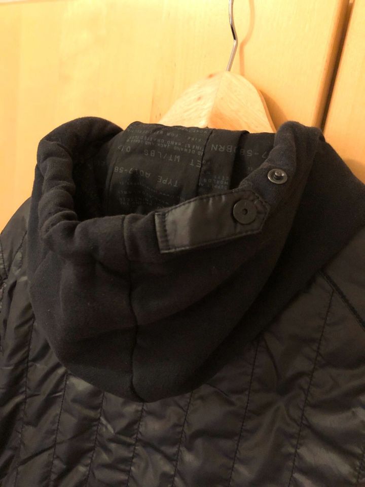 Jack & Jones Jacke Hoody Kapuzenjacke Herren schwarz Gr. M in Laudenbach