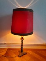 Alte Vintage Stehlampe rot Messingfuß Östliche Vorstadt - Steintor  Vorschau