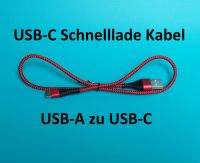 USB-C Schnelllade Kabel 0,5m hochwertiger Nylon Mantel Samsung Bayern - Plattling Vorschau