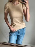 Beiges Tshirt aus Rippenstrick von H&M Nordrhein-Westfalen - Arnsberg Vorschau