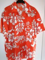 Abi Motto Woche Hawaii Hemd Gr. XL orange Blumen Muster Nordrhein-Westfalen - Schieder-Schwalenberg Vorschau