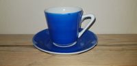 niedliche KAHLA Espresso-Tasse mit Unterteller * blau-weiß Dresden - Cossebaude Vorschau