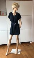 festlicher JUMPSUIT Gr. XXS 32 SATIN Seide Einteiler blau marine Bayern - Germering Vorschau