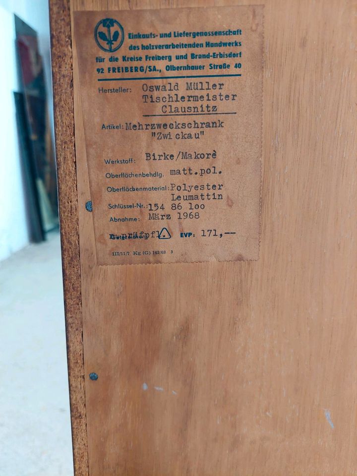 Vintage Kommode Regal Sideboard Holzschrank 60er 70er DDR Retro in Berlin
