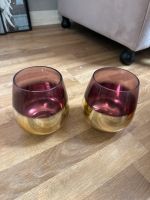 Dekoration Glas Vase, Gold rosa Set zwei Stück Blumen Berlin - Reinickendorf Vorschau