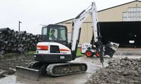 Bagger Minibagger Bobcat E55 6t Vermietung Verleih Miete Baden-Württemberg - Althengstett Vorschau