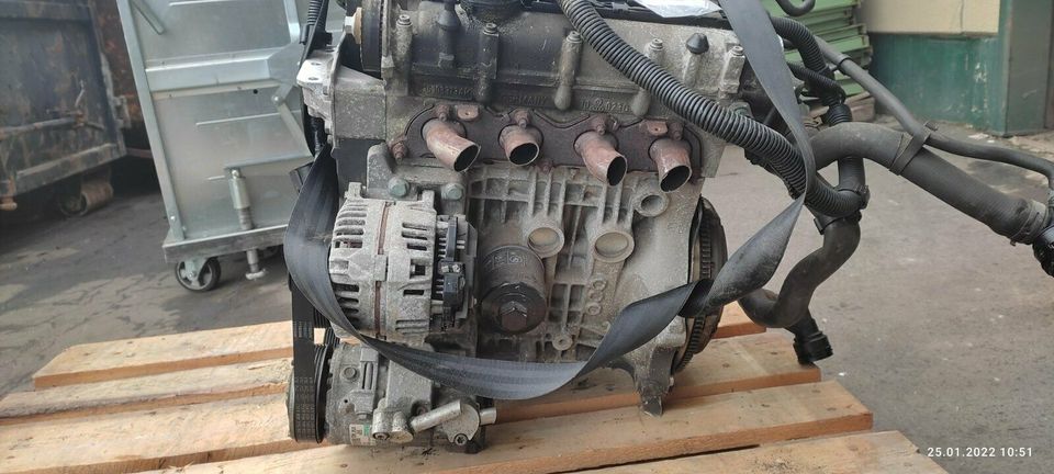 Motor BKY 1,4L  55KW 75PS VW Polo Seat Ibiza Skoda Komplett 143TK in Kleinrinderfeld