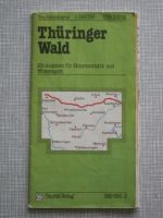 DDR   Touristenkarte  Thüringer Wald  von 1983  Thüringen Thüringen - Steinbach-Hallenberg (Thüringer W) Vorschau