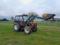 Zetor 5245 mit Frontlader und HW60 Anhänger Thüringen - Meiningen Vorschau