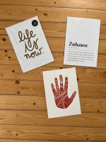 ➕ Kunstdruck Poster 21x30/A4 Hand Zuhause Life is now Bochum - Bochum-Südwest Vorschau