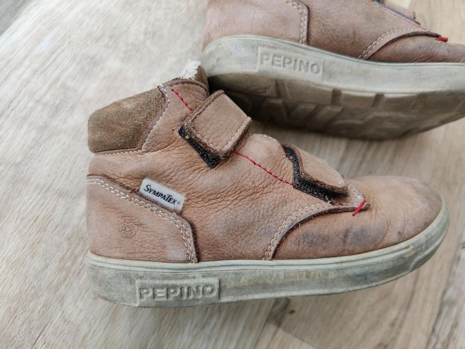 Pepino Lammfell warme Schuhe für den Winter Gr. 28 braun Klett in Leopoldshöhe