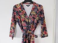 King Louie feminines Kleid M 38 Schwarz Bunt Blumen Print Vintage Niedersachsen - Jork Vorschau